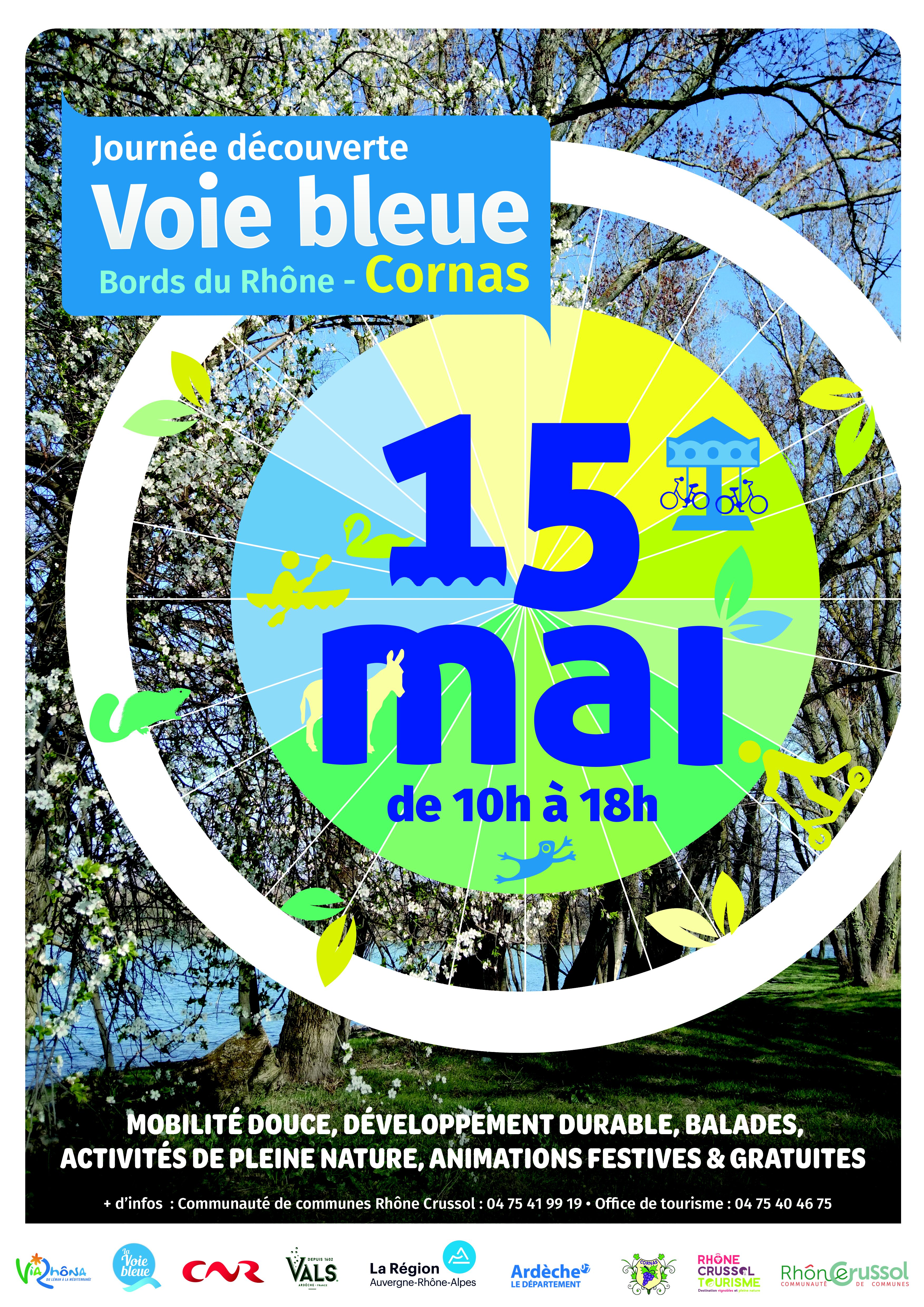 La Kamicyclette fête la mobilité douce à Cornas (07), le 15 mai 2022