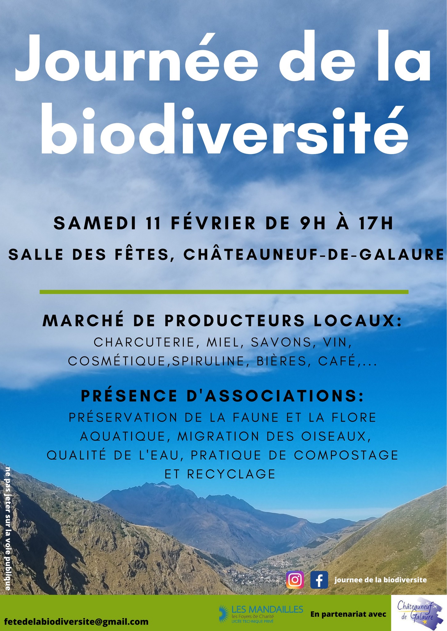 Fête de la Biodiversité à Châteauneuf de Galaure, le 11 février 2023