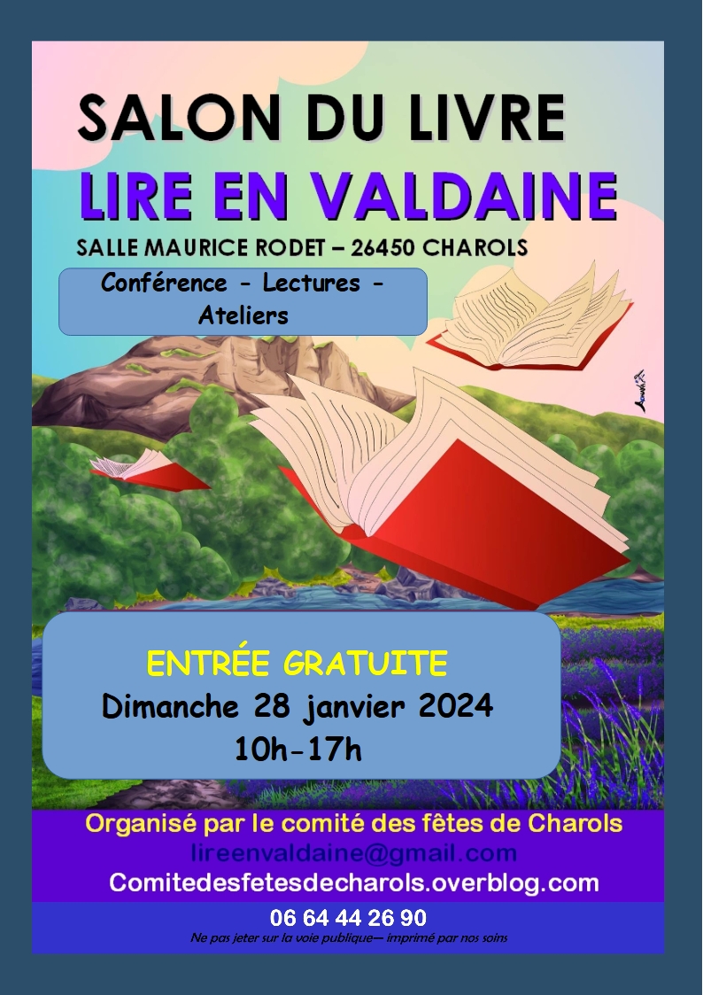 Dédicaces du Leporello à Lire en Valdaine, Charols (26), le 28 janv 2024