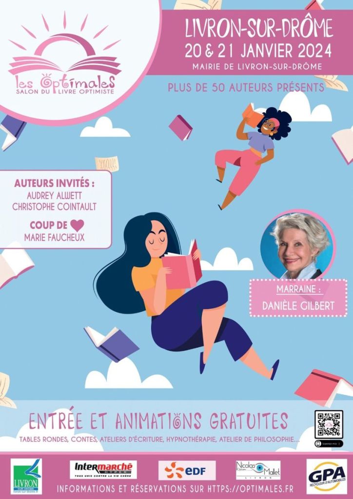 Dédicaces au Salon les Optimales de Livron, le 20 et 21 janv 2024