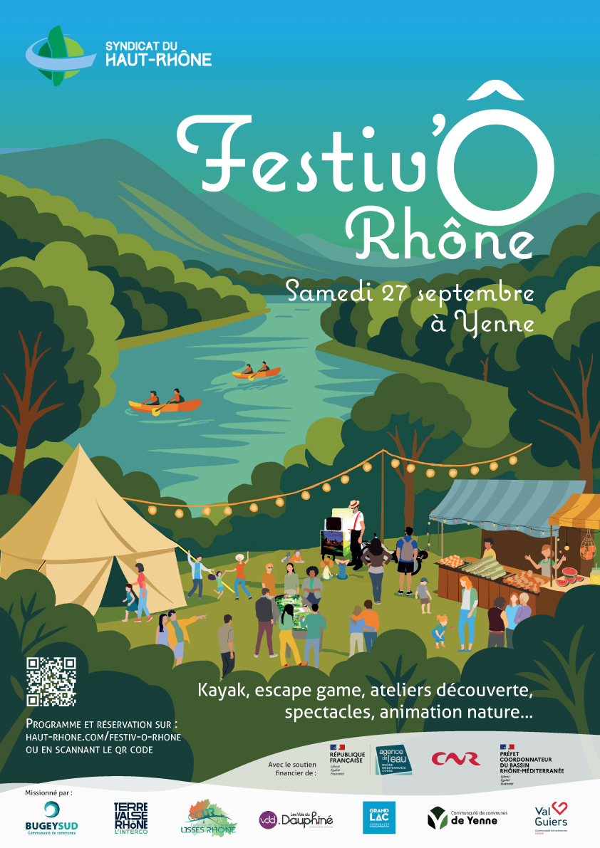 La KAMICYCLETTE fêtera le Rhône à Yenne (73), le 27 sept 2025