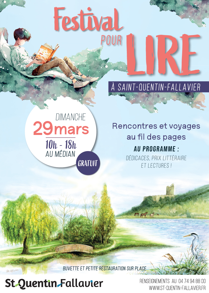 Festival du Livre de St Quentin Fallavier (38), le 29 mars 2026