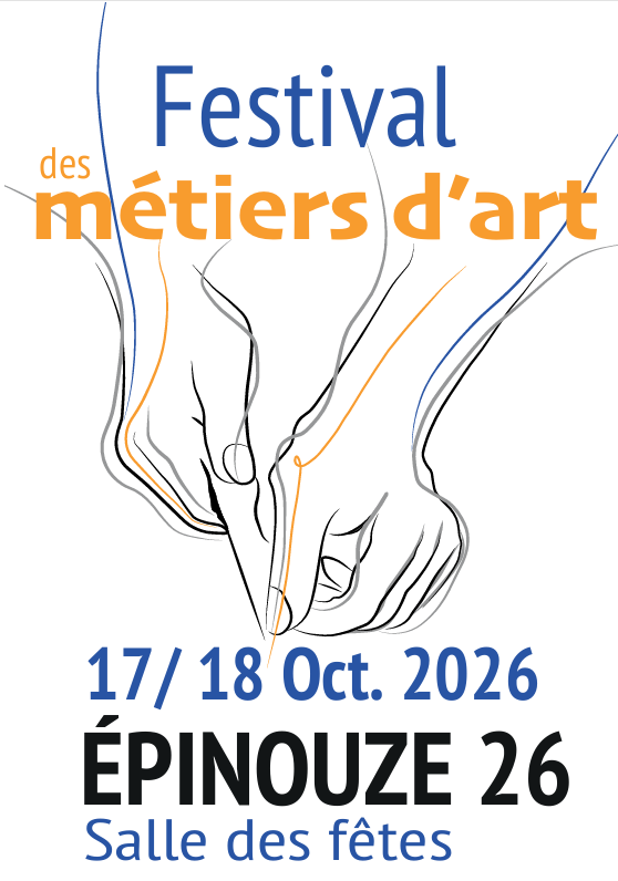 Dédicaces au Festival des Métiers d'Art d'Epinouze, le 17 et 18 oct 2026